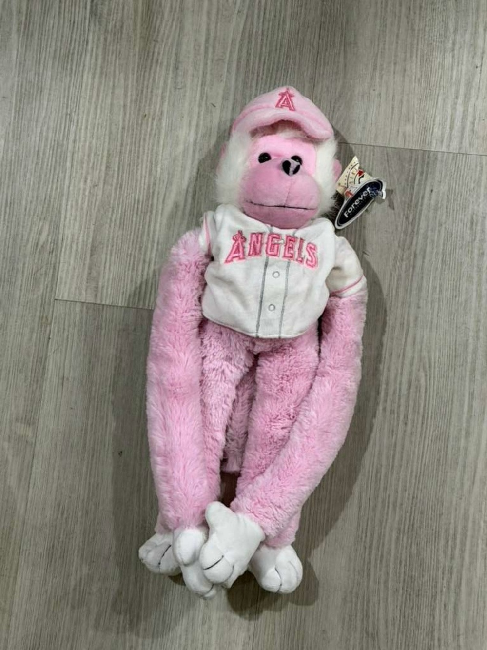 Los Angeles Angels Pink Plush Monkey Hat & Jersey Accessory Rare